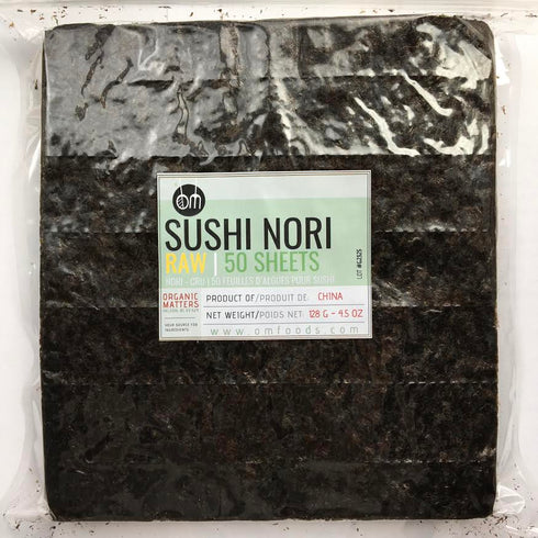 ORGANIC NORI, sheets, raw